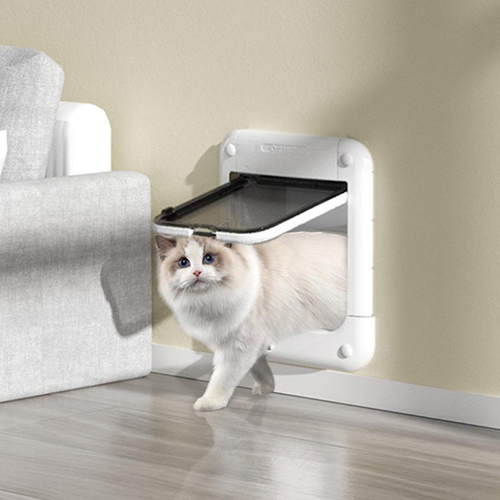 英国Catmate猫门自由出入门宠物门猫咪窗门防刮静音阳台双向