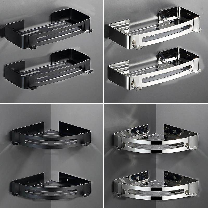 卫生间置物架壁挂式免打孔浴室厕所洗澡间收纳架墙上三角转角架子,家庭/个人清洁工具,浴室角架/置物架,淘宝优惠券,粉丝福利购,淘宝优惠卷