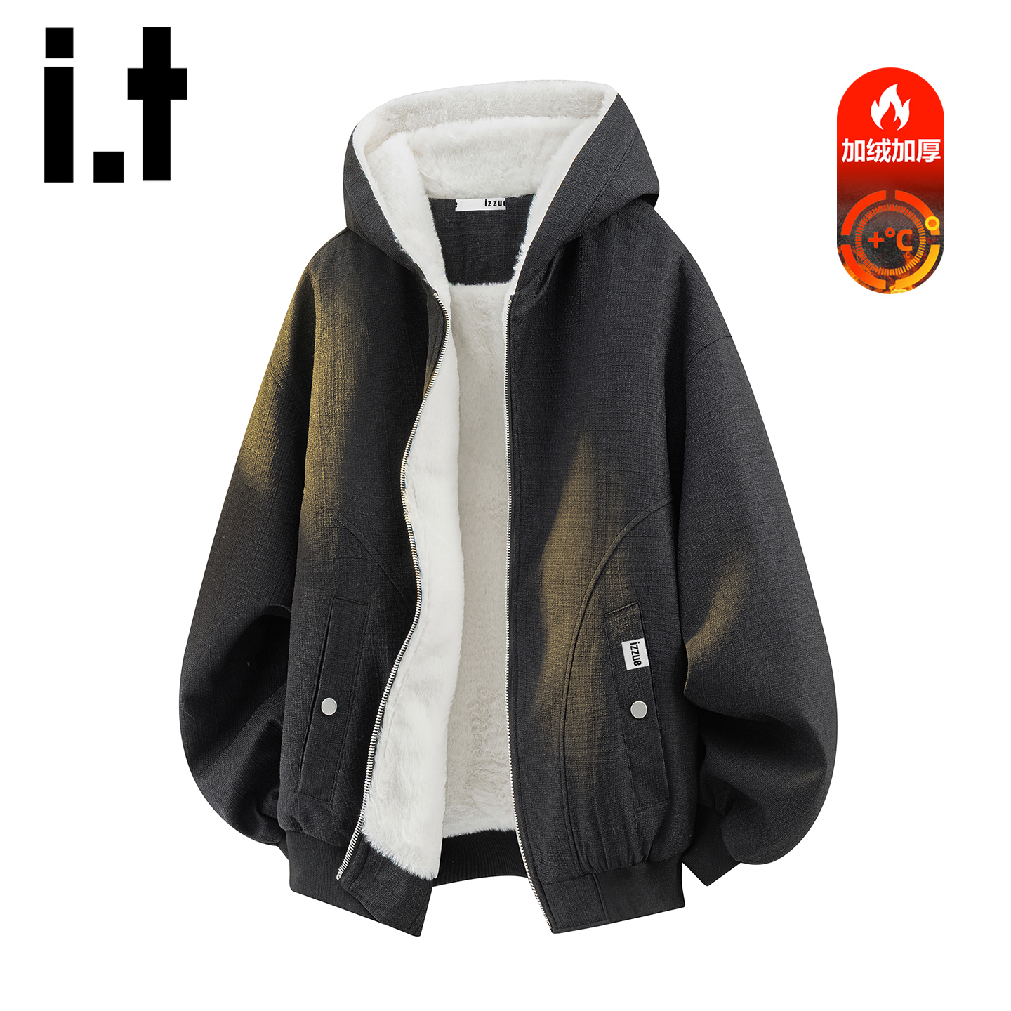 itizzue美式潮牌复古加绒夹克男
