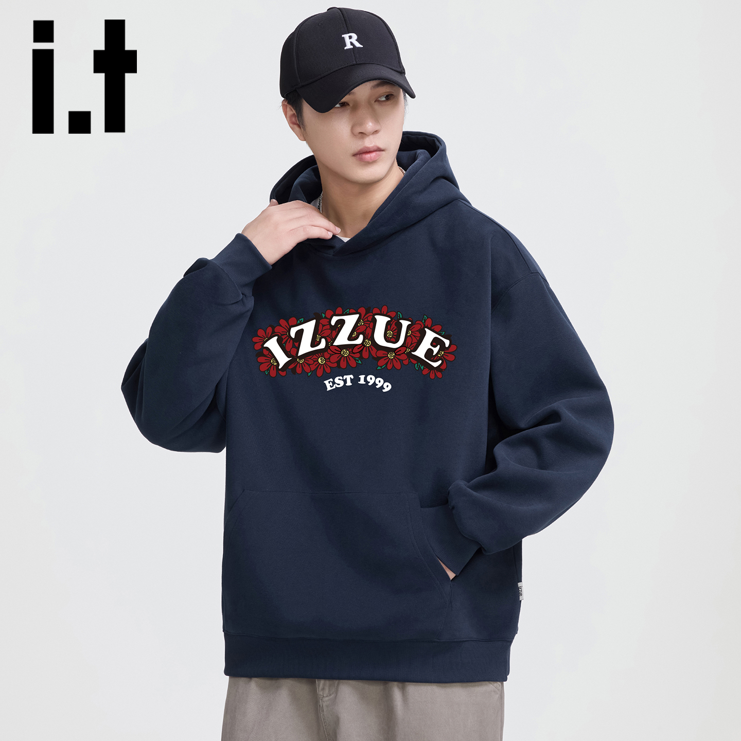 itizzue原创连帽卫衣男秋冬季