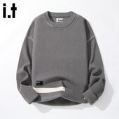 2025秋冬毛线衣情侣针织衫 izzue原创新款 圆领毛衣男女款