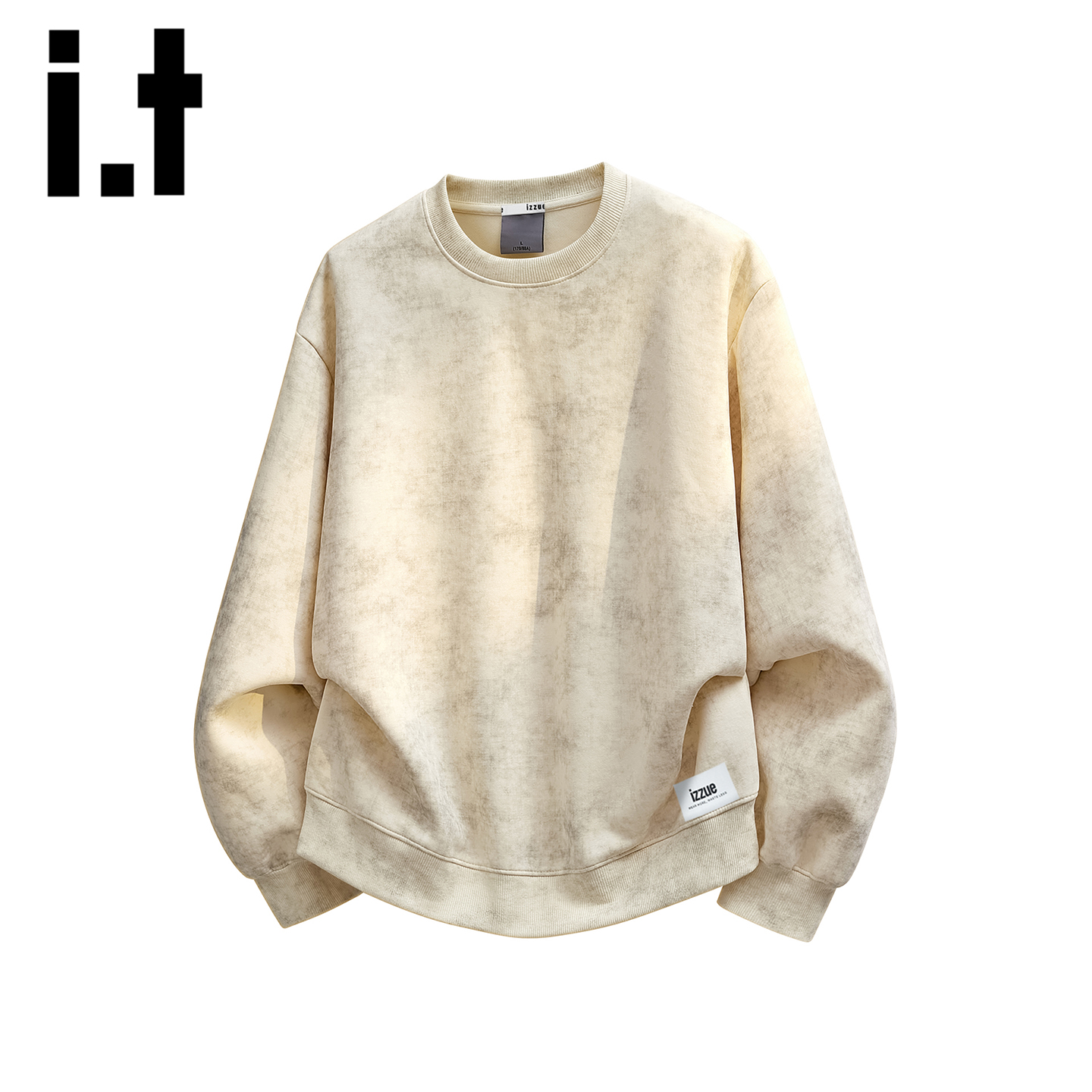 itizzue美式扎染长袖卫衣男秋冬