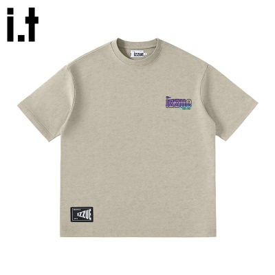 itizzue欧美复古蜡染男短袖T恤