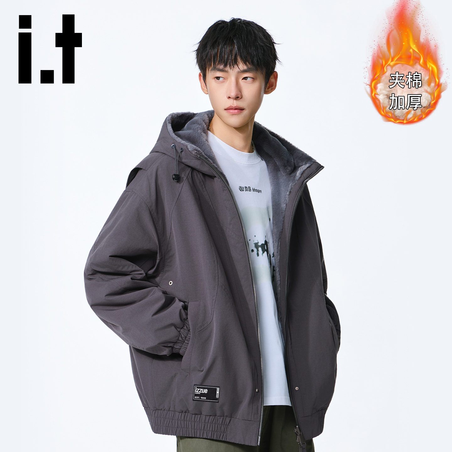 it棉服男户外机能风冬季外套