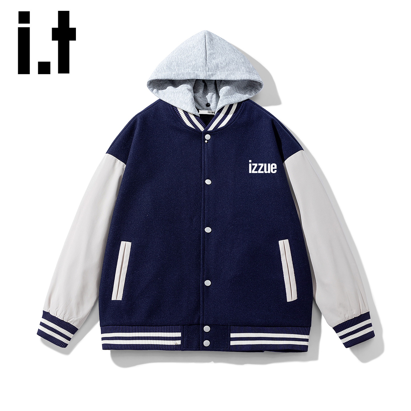izzue官方连帽夹克男士秋季新款