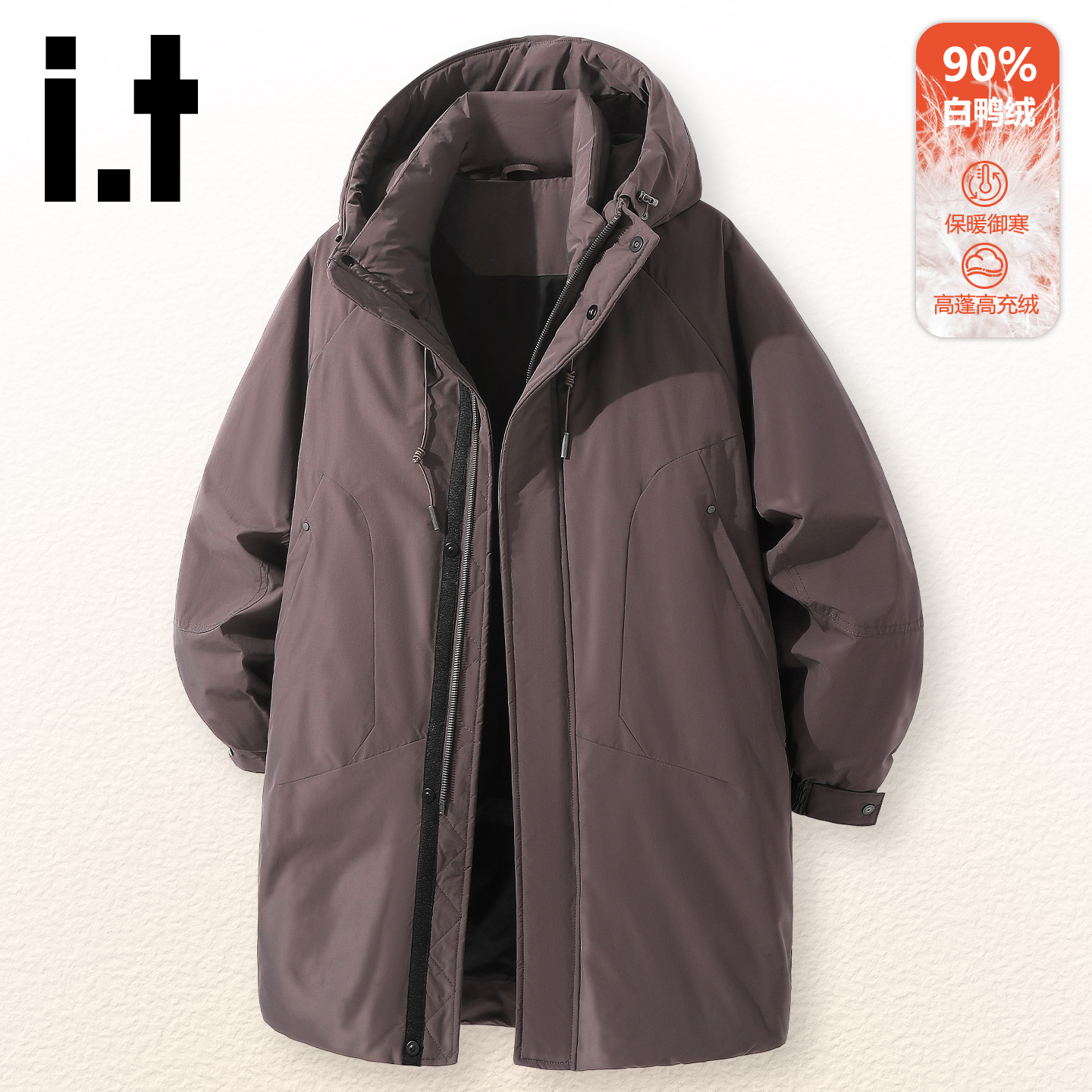 it羽绒服男女冬季长款大衣