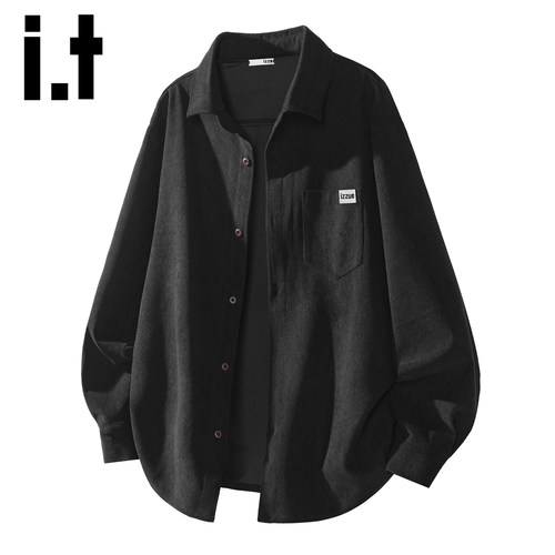 itizzue灯芯绒衬衫外套男款
