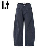 子Y 秋季 男款 爆款 复古弯刀裤 直筒休闲裤 izzue 2026春秋新款