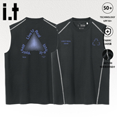 izzue哈苏线背心男士 2026新款 休闲圆领无袖 t恤弹力坎肩夏季