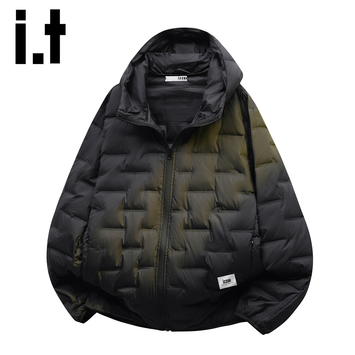 itizzue冬季新款轻薄羽绒服男