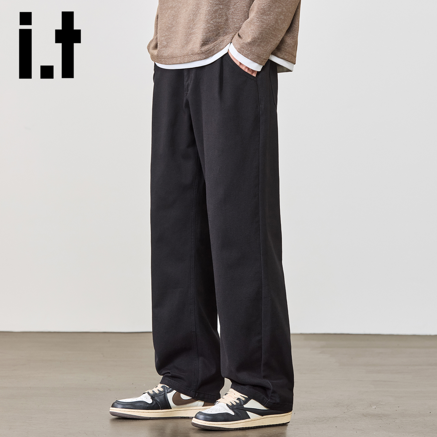 itizzue美式纯棉休闲裤男士