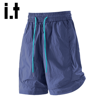 itizzue美式潮牌冰丝速干短裤男