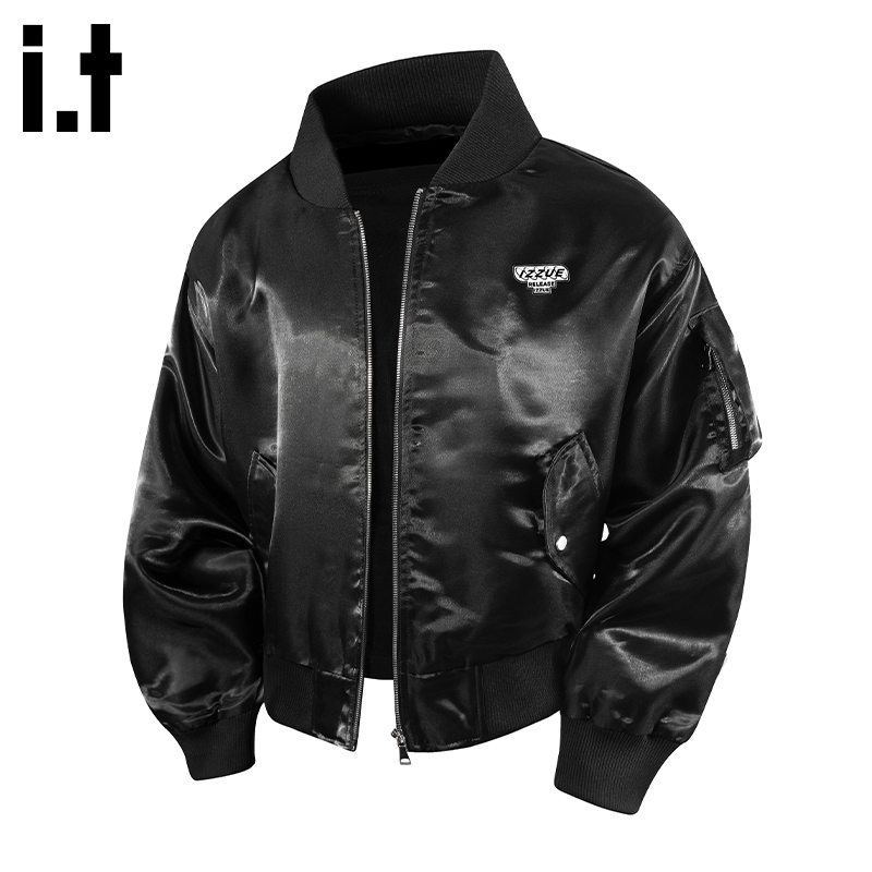 itizzue原创棒球领潮牌情侣夹克