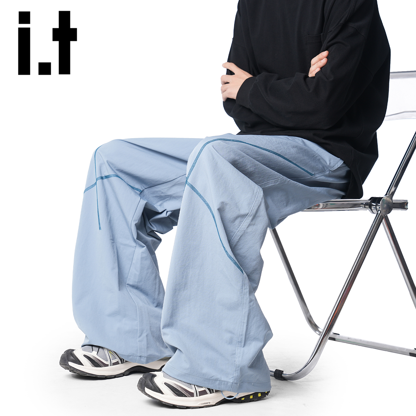 itizzue秋季户外徒步冲锋裤男