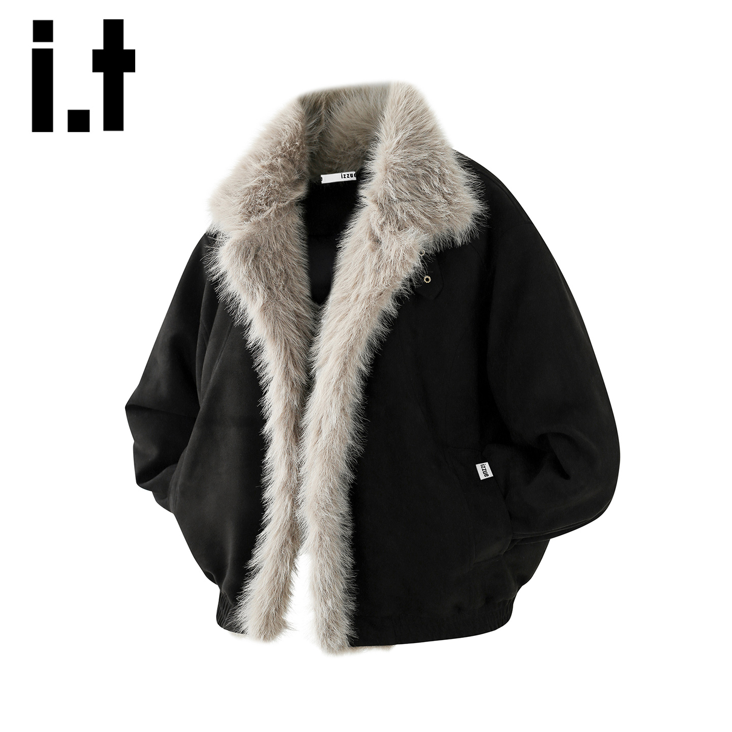 itizzue冬季户外保暖棉衣外套男