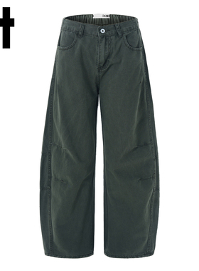 it izzue美式弯刀休闲裤男2026春秋新款高街潮流高级感阔腿长裤Y