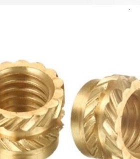 热熔滚花铜螺母IUBB/IUB-M2.5/M3/M3.5/M4/M6/M8-1/2