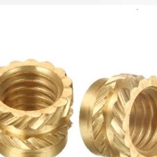 热熔滚花铜螺母IUBB/IUB-M2.5/M3/M3.5/M4/M6/M8-1/2