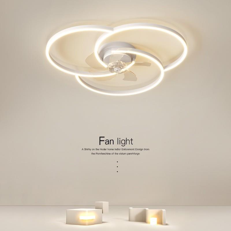 风扇灯2025年新款主卧室灯具现代简约餐厅灯客厅吸顶灯电扇灯一体