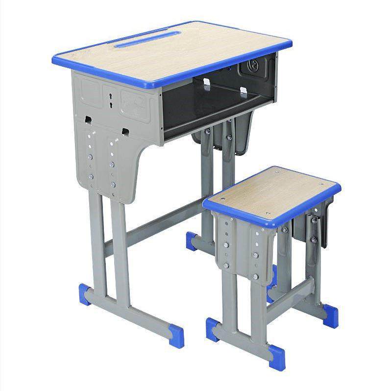 学校教室书桌辅导班补习中小学生课桌椅厂家直销单双人培训桌椅