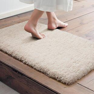 毛绒地垫化妆室吸水防滑浴室脚垫加厚洗手间门垫卧室门口地毯家用