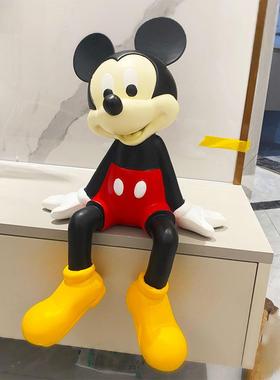 大号米奇坐姿娃娃高级感客厅电视柜酒柜玩偶摆件创意家居桌面装饰