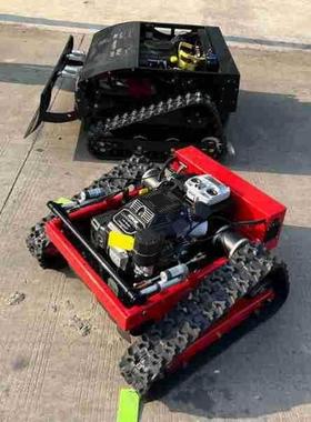 小型草坪修ZWV器机产剪厂家履带割草机机人价生格电动遥控履带割