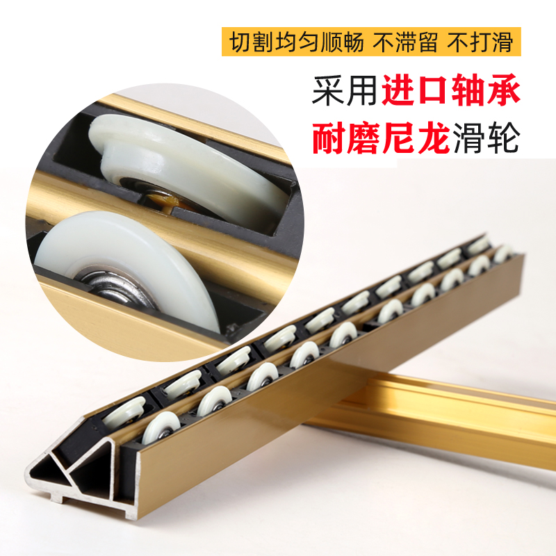 玻璃推刀 高精度瓷砖切割推刀t型滚轮式玻璃刀厚玻璃手动磁砖刀头