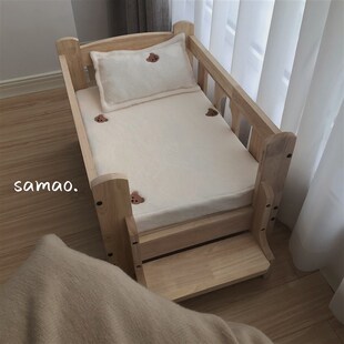 猫狗床宠物床木质猫窝狗窝离地实木狗床中小型犬狗狗猫咪小床