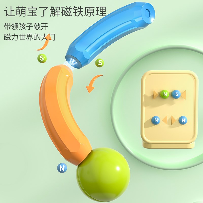 百变磁力棒片男孩女2岁拼图6儿童益智力积木拼装磁铁玩具生日礼物