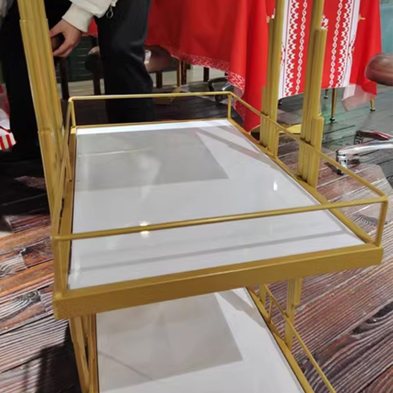 网红美容店小推车置物架现代简约风美发染烫发廊工具车移动收纳车