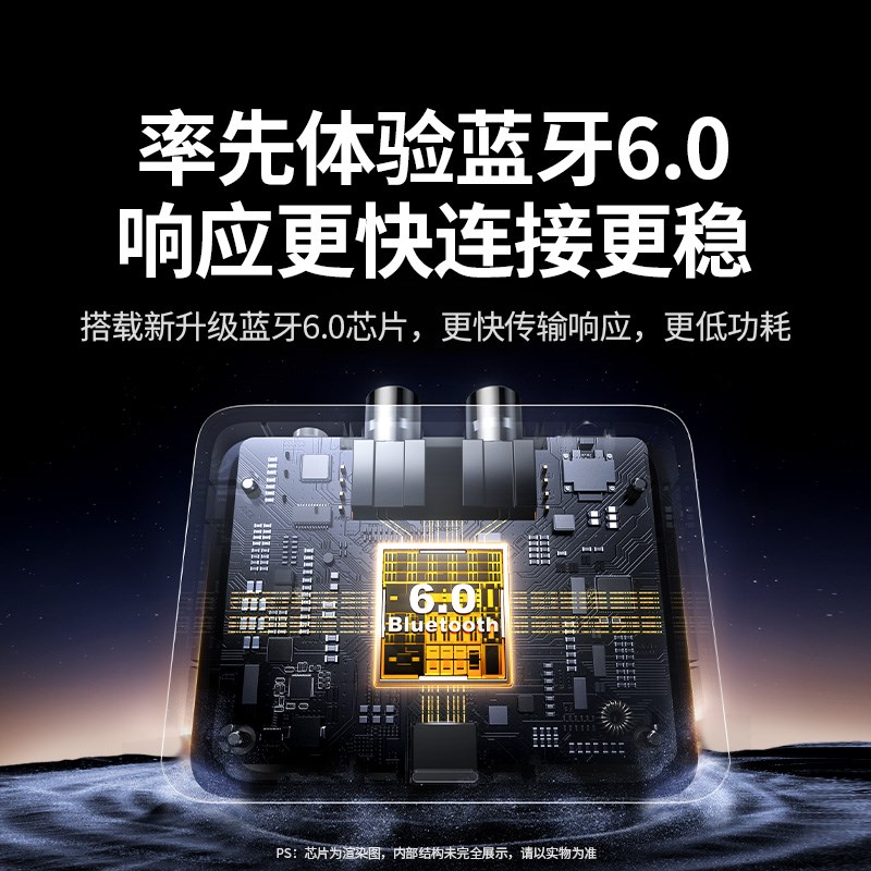 绿联蓝牙接收器6.0老式音响箱转换音频改装适配aux功放机解码