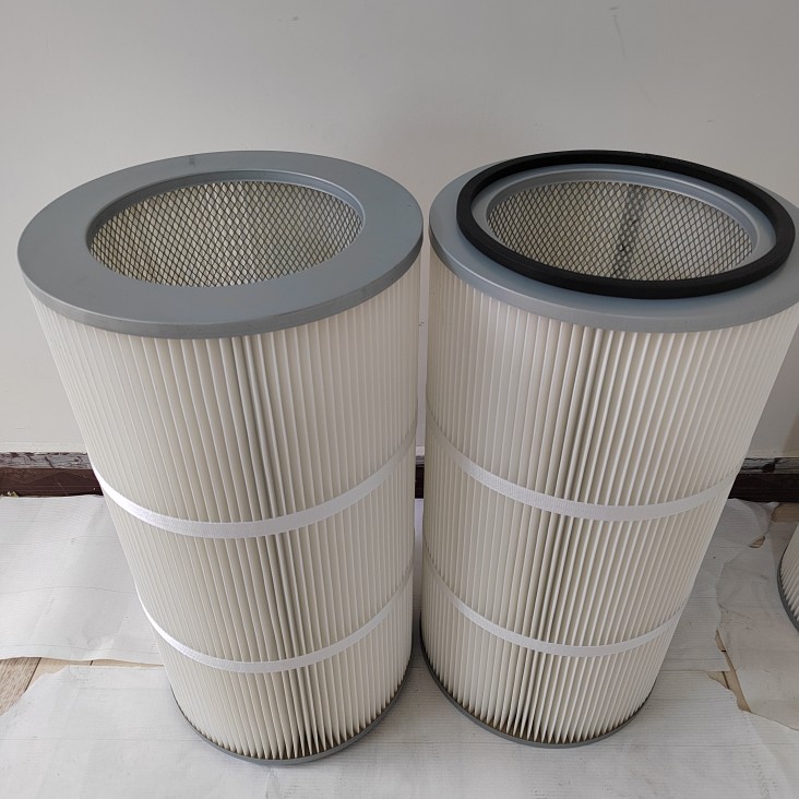 阻燃高温除尘滤筒 P191920椭圆切割机滤芯 双通圆形除尘滤芯