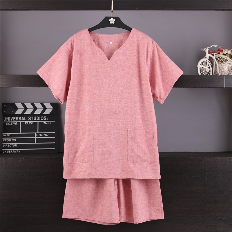 惜水花儿2025新款汗蒸服女胸部双层大码足疗桑拿洗浴中心男家居服