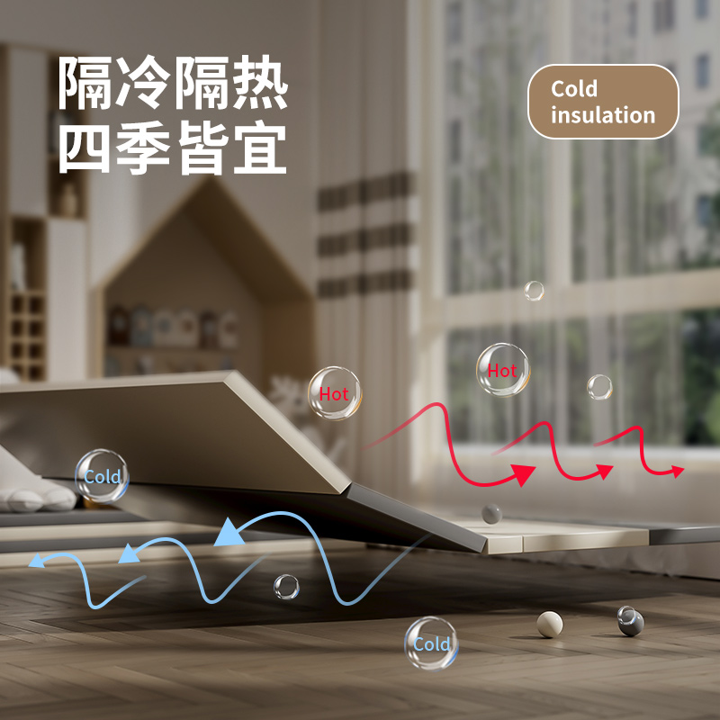 婴儿宝宝爬爬垫可折叠儿童地垫家用加厚无味游戏垫客厅爬行垫