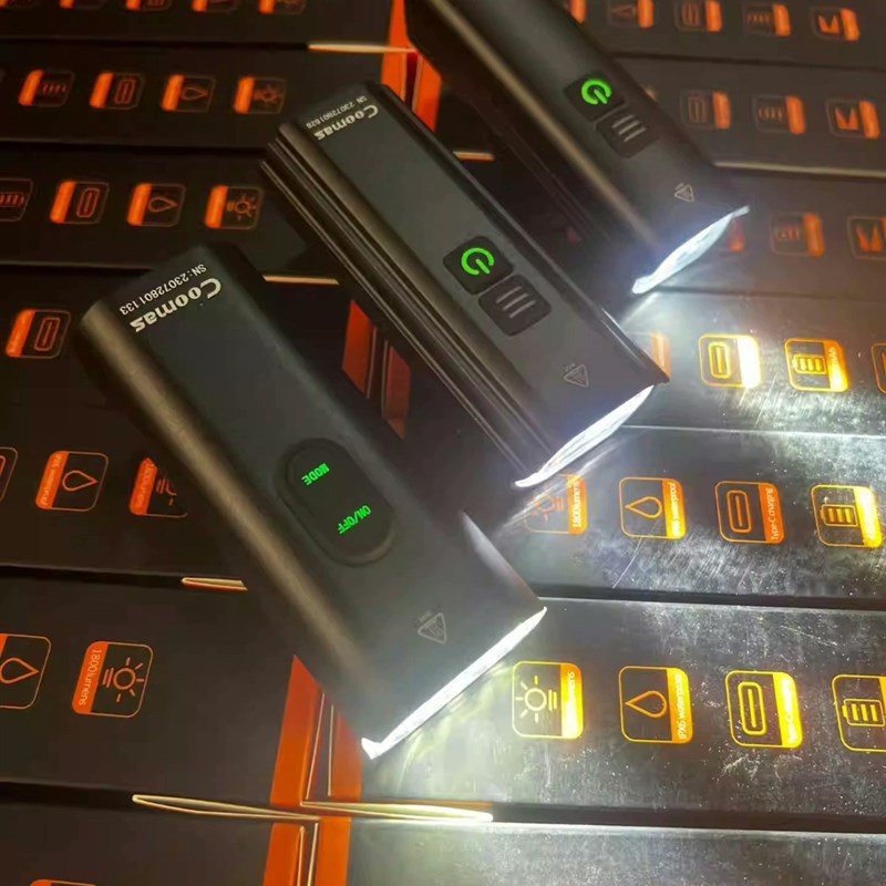 酷玛仕Coomas自行车灯前灯强光夜骑LED夜间骑行灯超亮可充电防雨