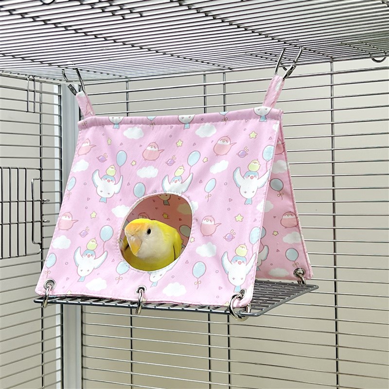 鹦鹉底网版三角防水布鸟窝耐脏好打理夏季透气啃咬牡丹玄凤鸟窝