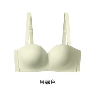 大码无肩带内衣女美背防滑隐形抹胸裹胸聚拢稳稳杯文胸夏季