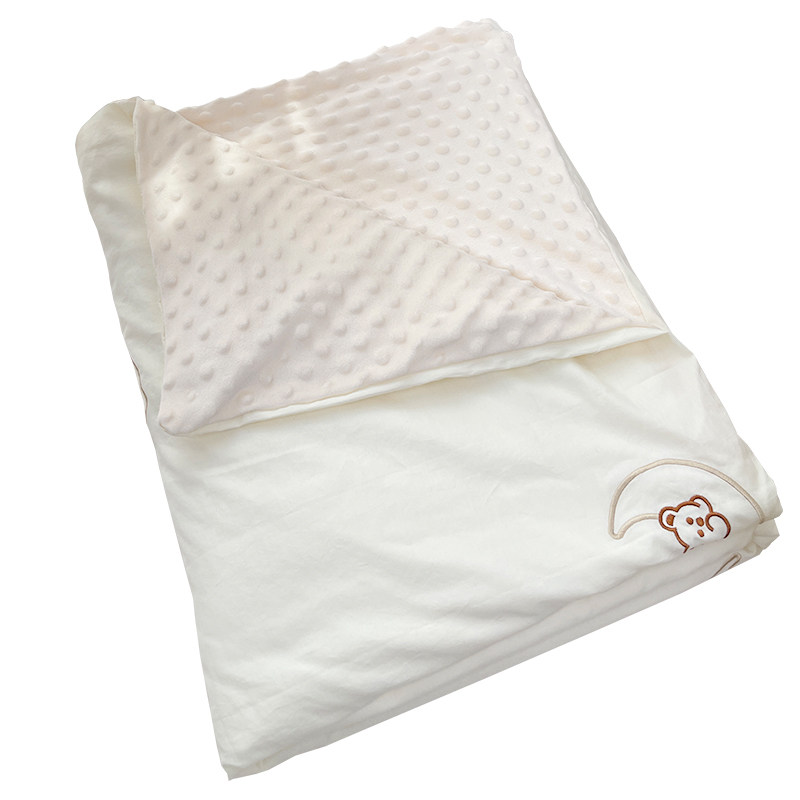 婴儿被套a类新生宝宝换洗刺绣被罩幼儿园豆豆绒安抚盖毯四季,婴童用品,被套,淘宝优惠券,粉丝福利购,淘宝优惠卷