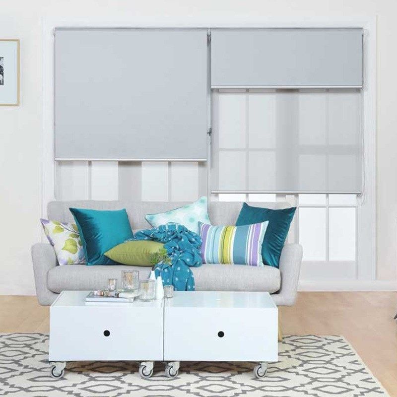 办公室隔热窗帘成品工程卷帘双制头加厚防水遮阳遮光卷轴,居家布艺,成品窗帘,淘宝优惠券,粉丝福利购,淘宝优惠卷