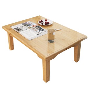 简约日式竹炕桌茶桌实木榻榻米茶几坐地茶台四方桌矮桌飘窗桌炕几