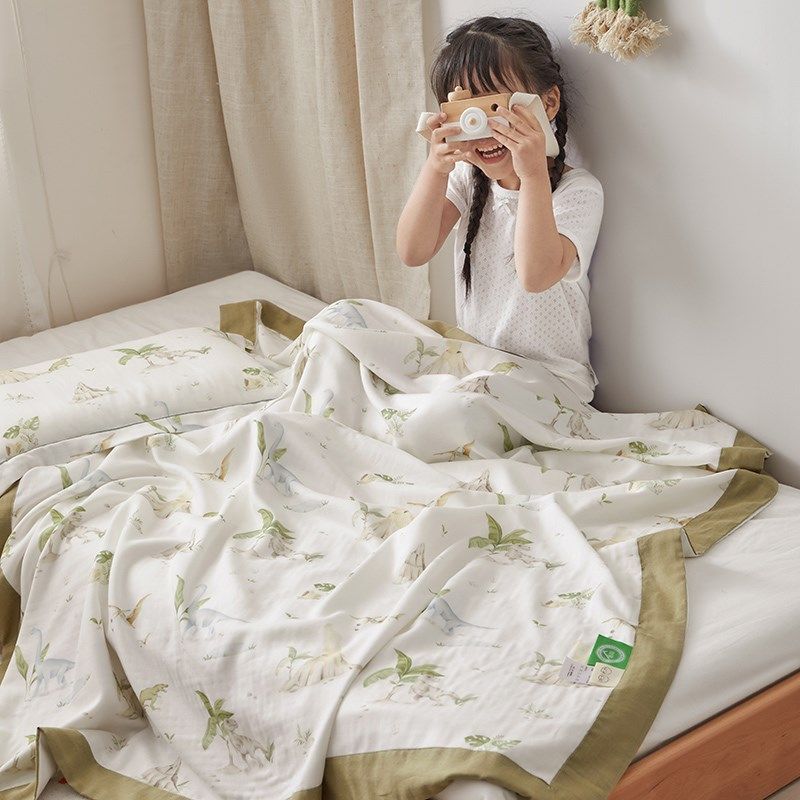 A类儿童竹纤维纱布毯子婴儿宝宝毛巾被幼儿园午睡盖毯学生空调被,婴童用品,毯子,淘宝优惠券,粉丝福利购,淘宝优惠卷