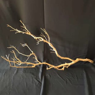 干树枝造景原木干枝装饰酒店枯枝设计真树枝墙面装饰吊灯树枝装饰