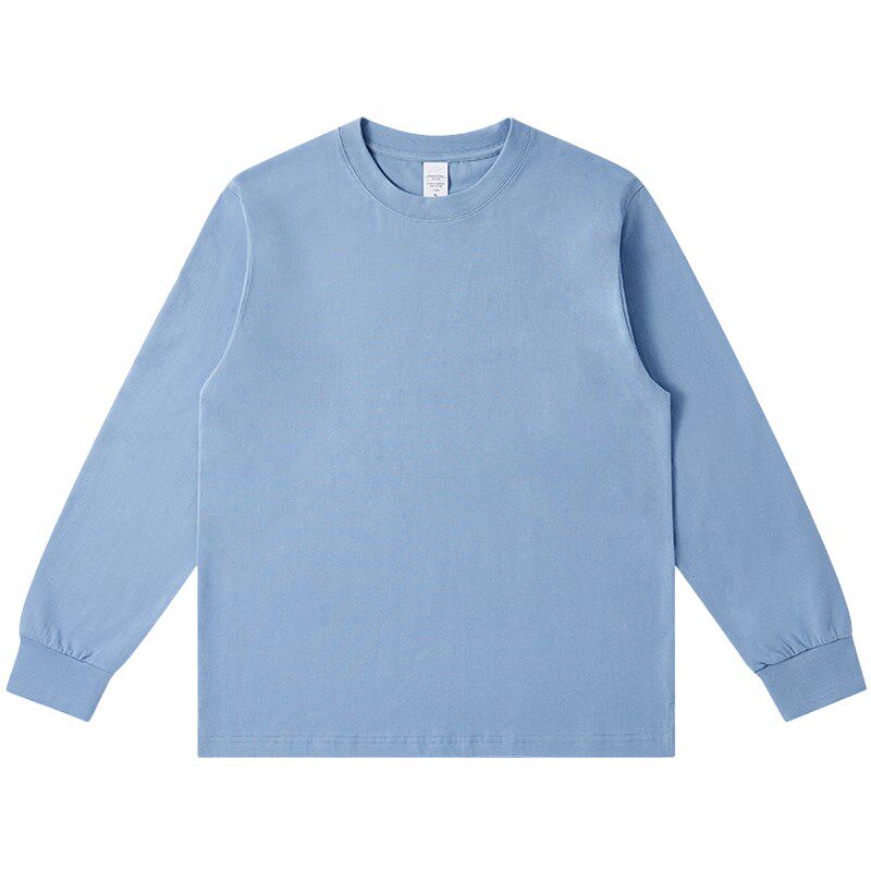 定制t恤长袖印logo工作服团体服装文化衫圆领来图订制图案diy