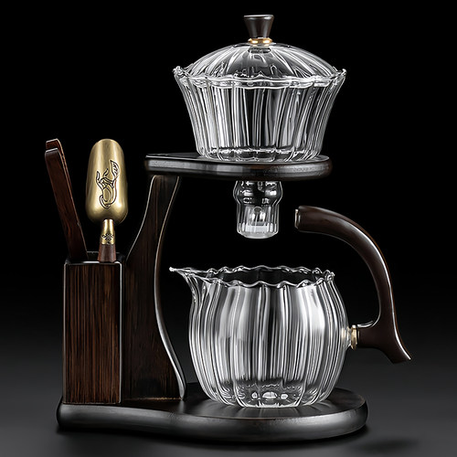玻璃公道杯茶滤网一体过滤泡茶器分茶器J分离杯茶水磁吸茶漏泡茶