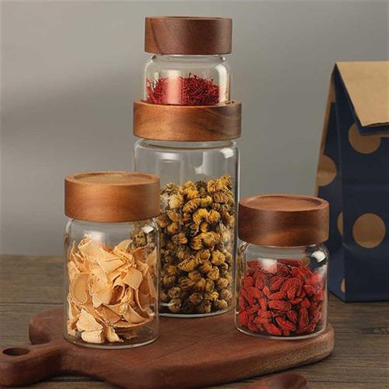 玻璃密封罐茶叶储存罐咖啡粉咖啡豆防潮玻璃罐陈皮蜂蜜储物罐,厨房/烹饪用具,密封罐,淘宝优惠券,粉丝福利购,淘宝优惠卷