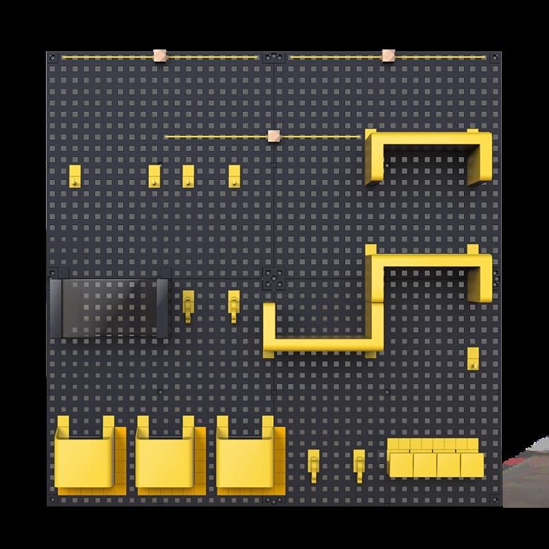 墙上摆物架洞洞板置物架桌面收纳墙厨房免打孔壁挂挂架挂钩展,收纳整理,收纳洞洞板,淘宝优惠券,粉丝福利购,淘宝优惠卷