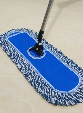 棉线大号尘推平板拖把l酒店排拖平拖长拖布大码地拖45 60 90 110c