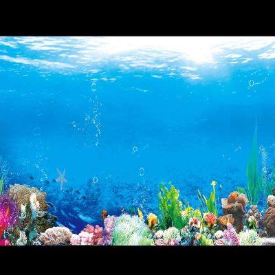 鱼缸背景新高清i贴图定制海底字画流水生财缸外免胶自粘水族箱壁,宠物/宠物食品及用品,底柜/落地缸,淘宝优惠券,粉丝福利购,淘宝优惠卷