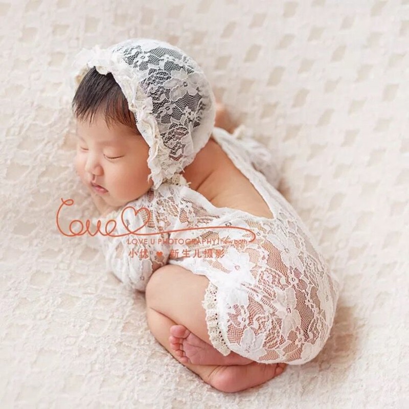 新生儿摄影道具蕾丝服q装影楼婴儿拍摄宝宝拍照儿童拍摄服装道具